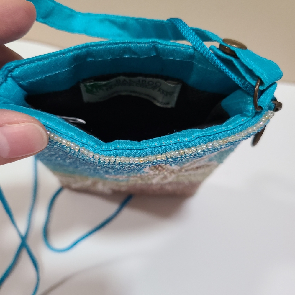 Bombay Trading Company Elegant Beaded Starfish Crossbody Club Bag - Picture 4 of 6